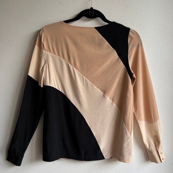 Sz0 Diane von Furstenberg Seraphina 100% Silk Long Sleeve Blouse - Runs large - Picture 5 of 14